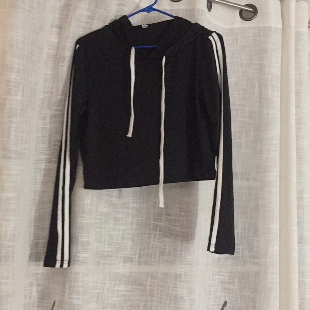 black lightweight pullover hoodie